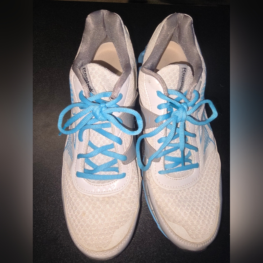 Reebok gray & blue zigtech sneakers size 11 womens